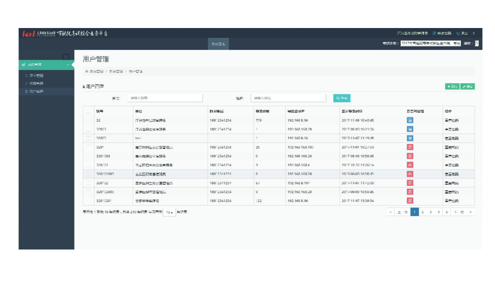 网络时钟授时服务管理平台